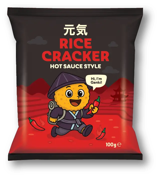 Rice Cracker Hot Sauce Style Image